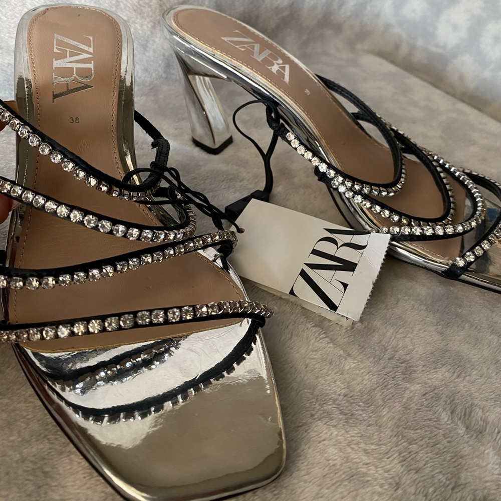 ZARA Sliver Heels